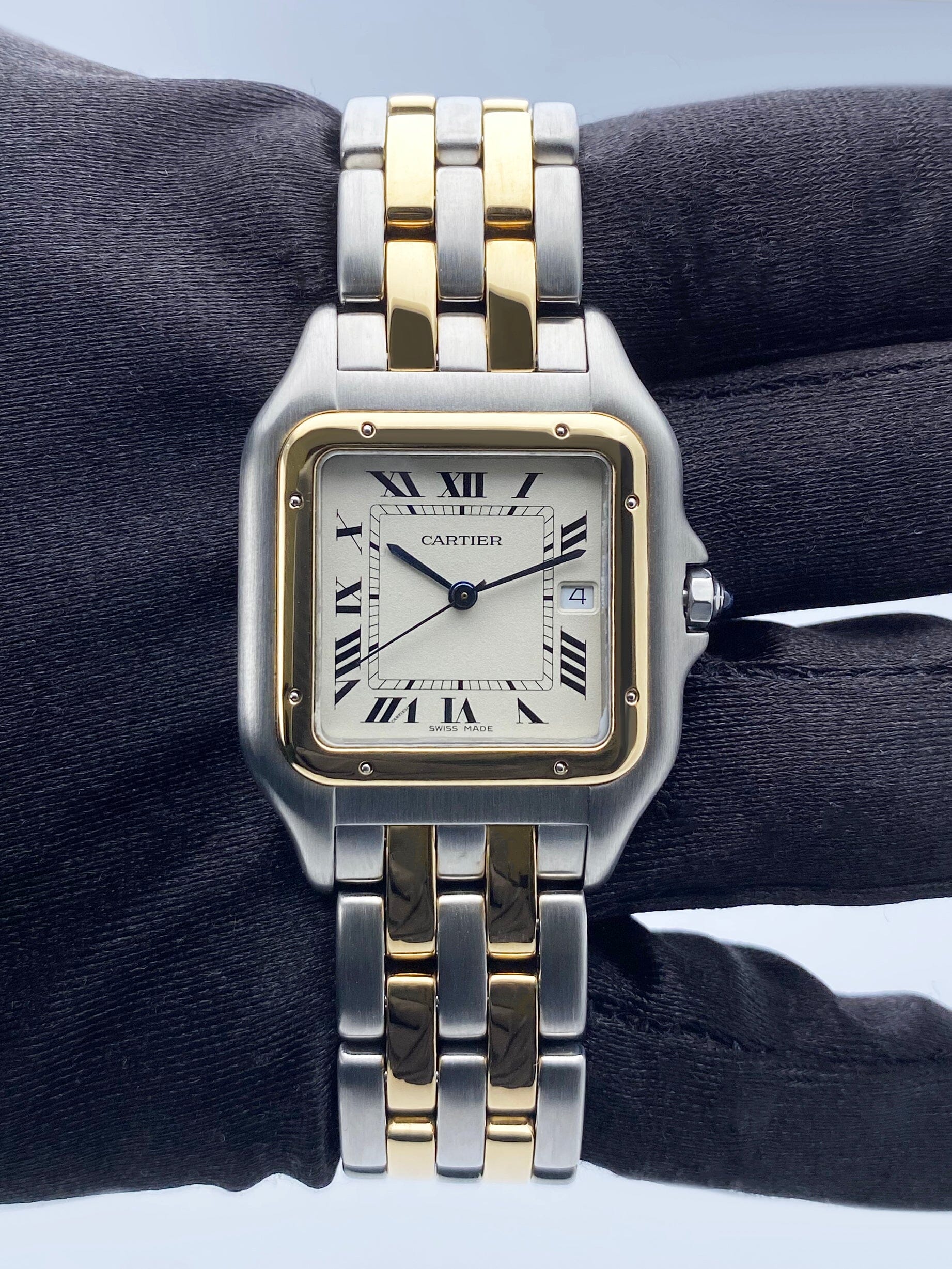 Cartier Panthere Jumbo Two Row Mens Watch - Wristwatch