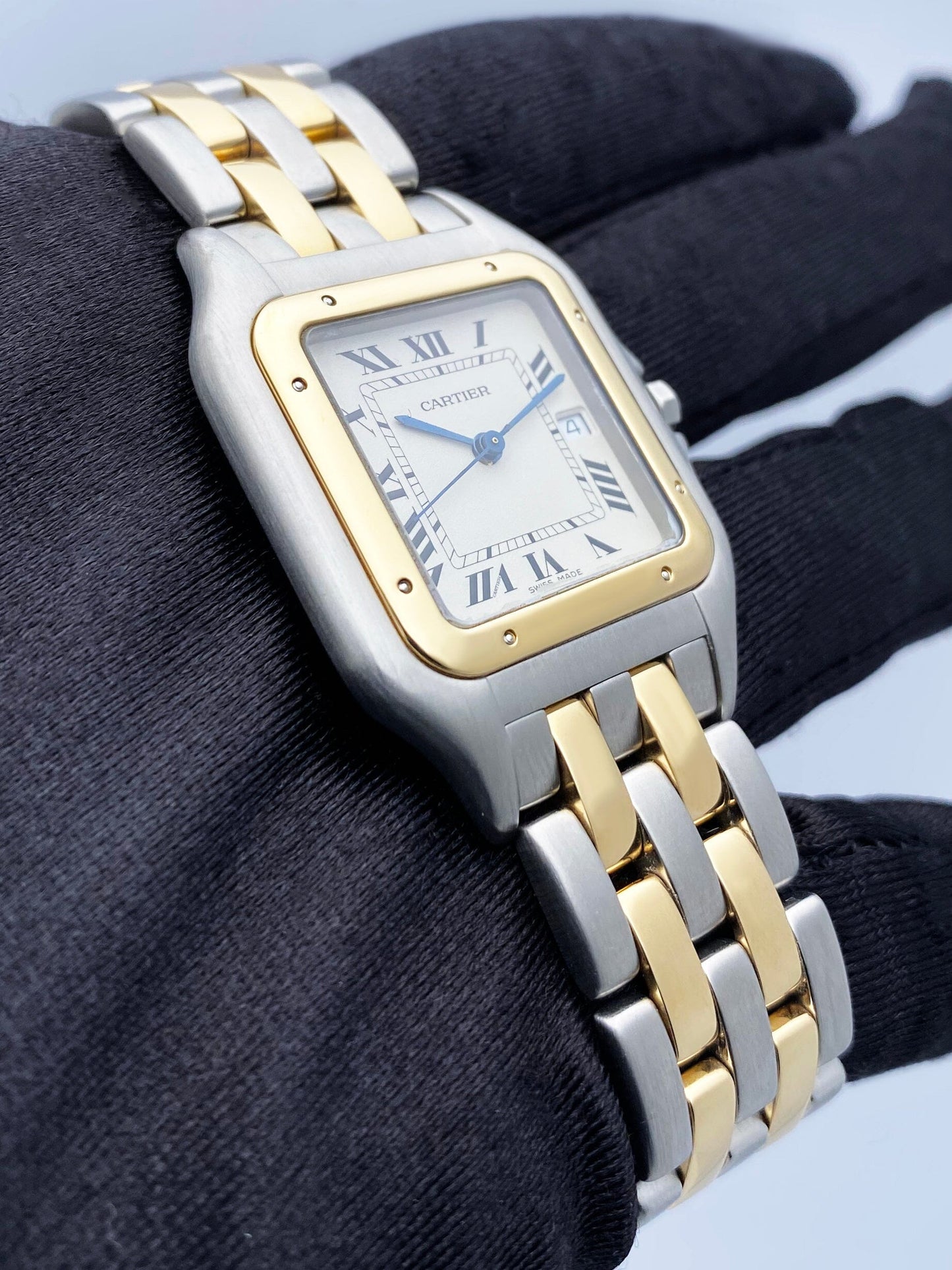 Cartier Panthere Jumbo Two Row Mens Watch - Wristwatch