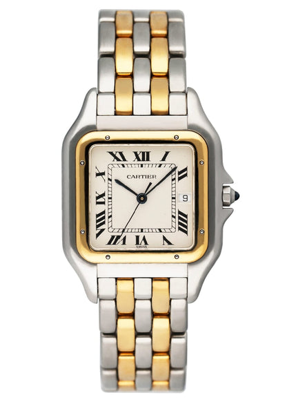 Cartier Panthere Jumbo 187957 Two Tone Mens Watch Box Papers - Wristwatch