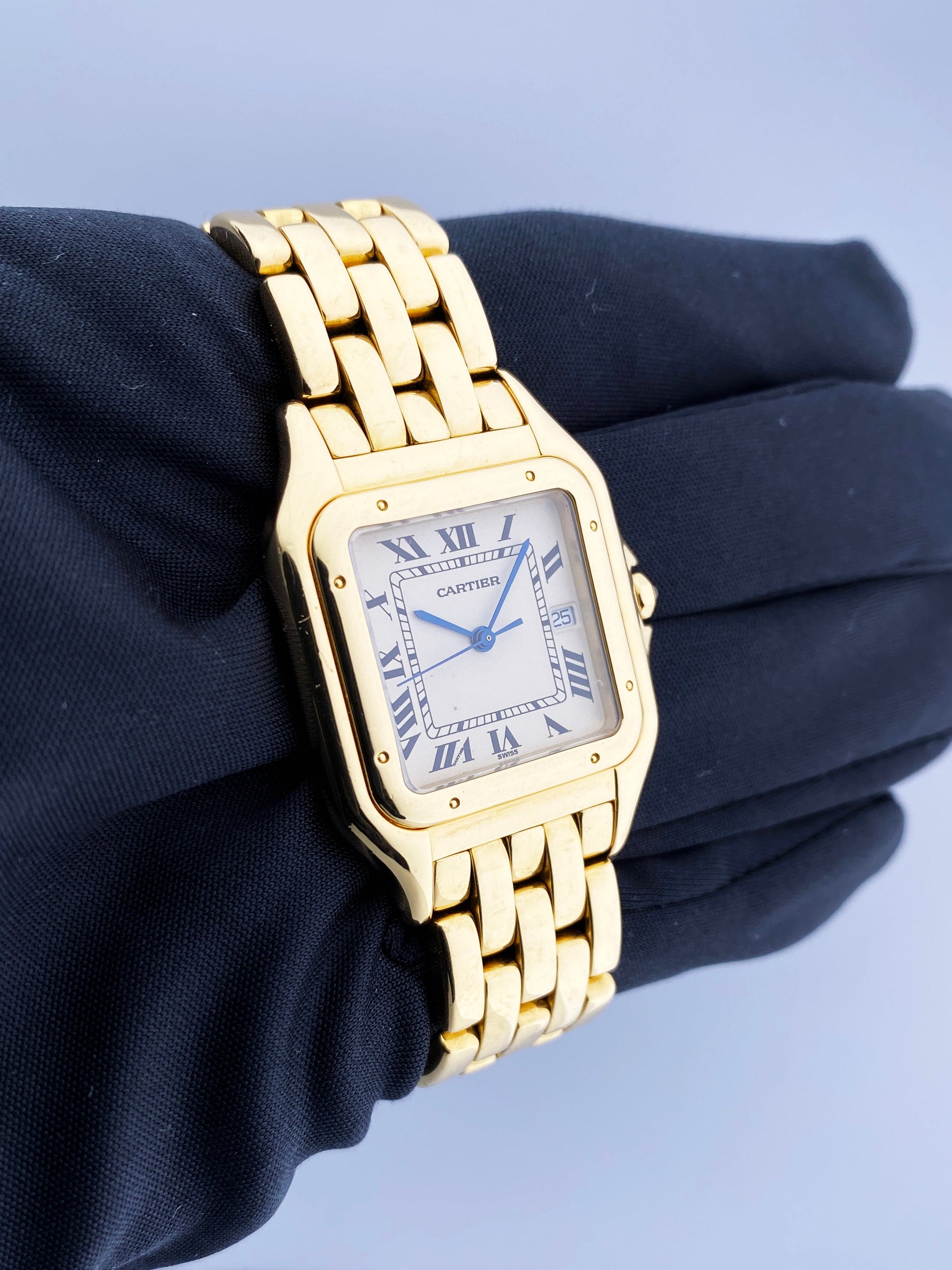 Cartier Panthere Jumbo 18K Yellow Gold Mens Watch