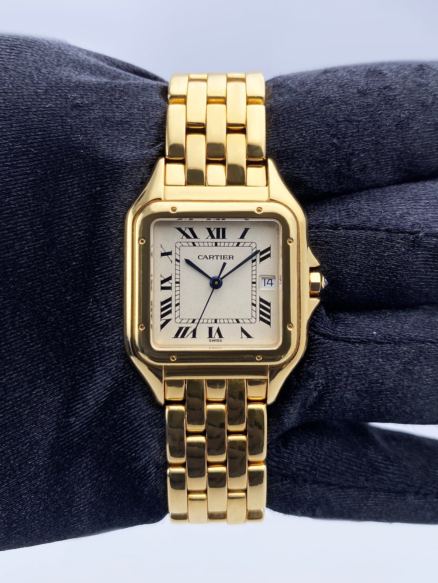 Cartier Panthere Large 18K Yellow Gold Mens Watch - Wristwatch