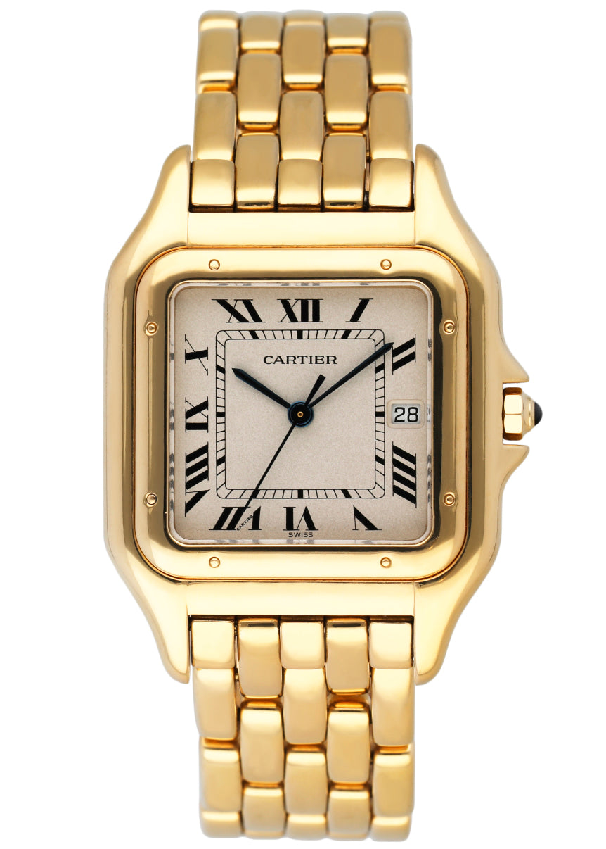 Cartier Panthere Jumbo 18K Yellow Gold Mens Watch