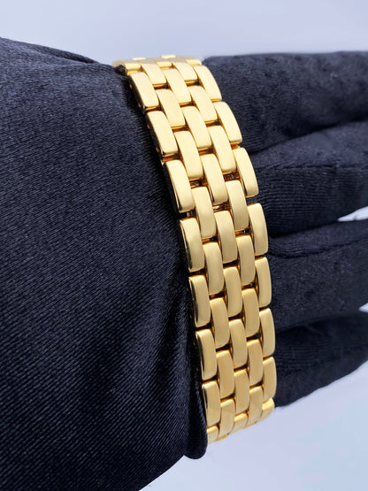 Cartier Panthere Large 18K Yellow Gold Mens Watch - Wristwatch