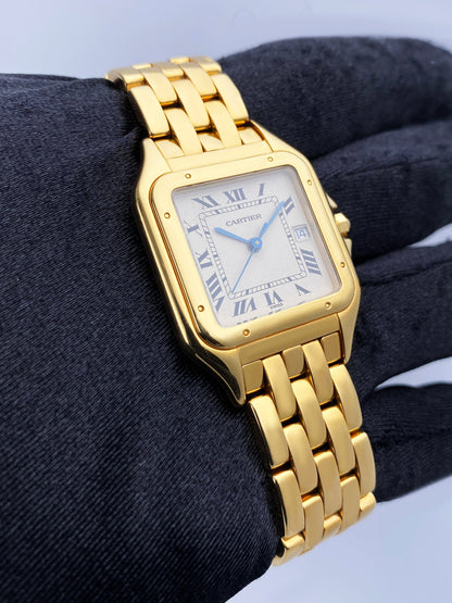 Cartier Panthere Large 18K Yellow Gold Mens Watch - Wristwatch