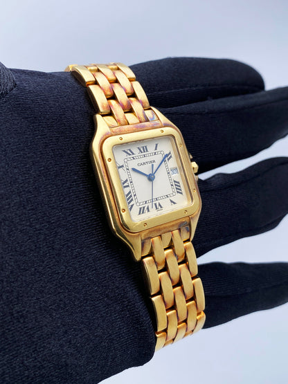 Cartier Panthere Large 106000M 18K Yellow Gold Mens Watch - Wristwatch