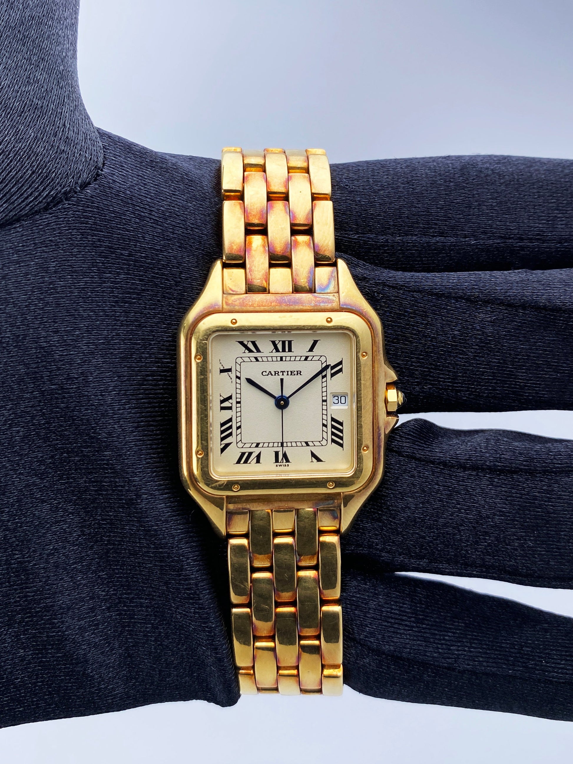 Cartier Panthere Large 106000M 18K Yellow Gold Mens Watch - Wristwatch