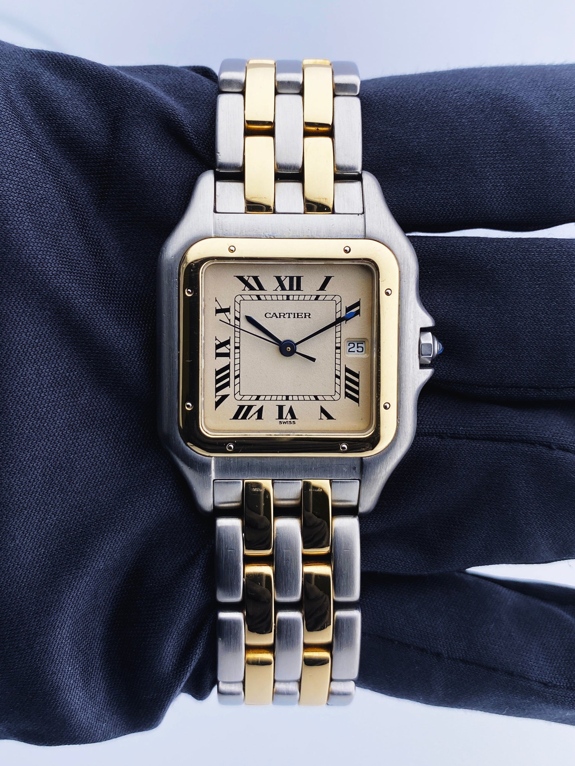 Cartier Panthere Large 187957 Two Tone Mens Watch