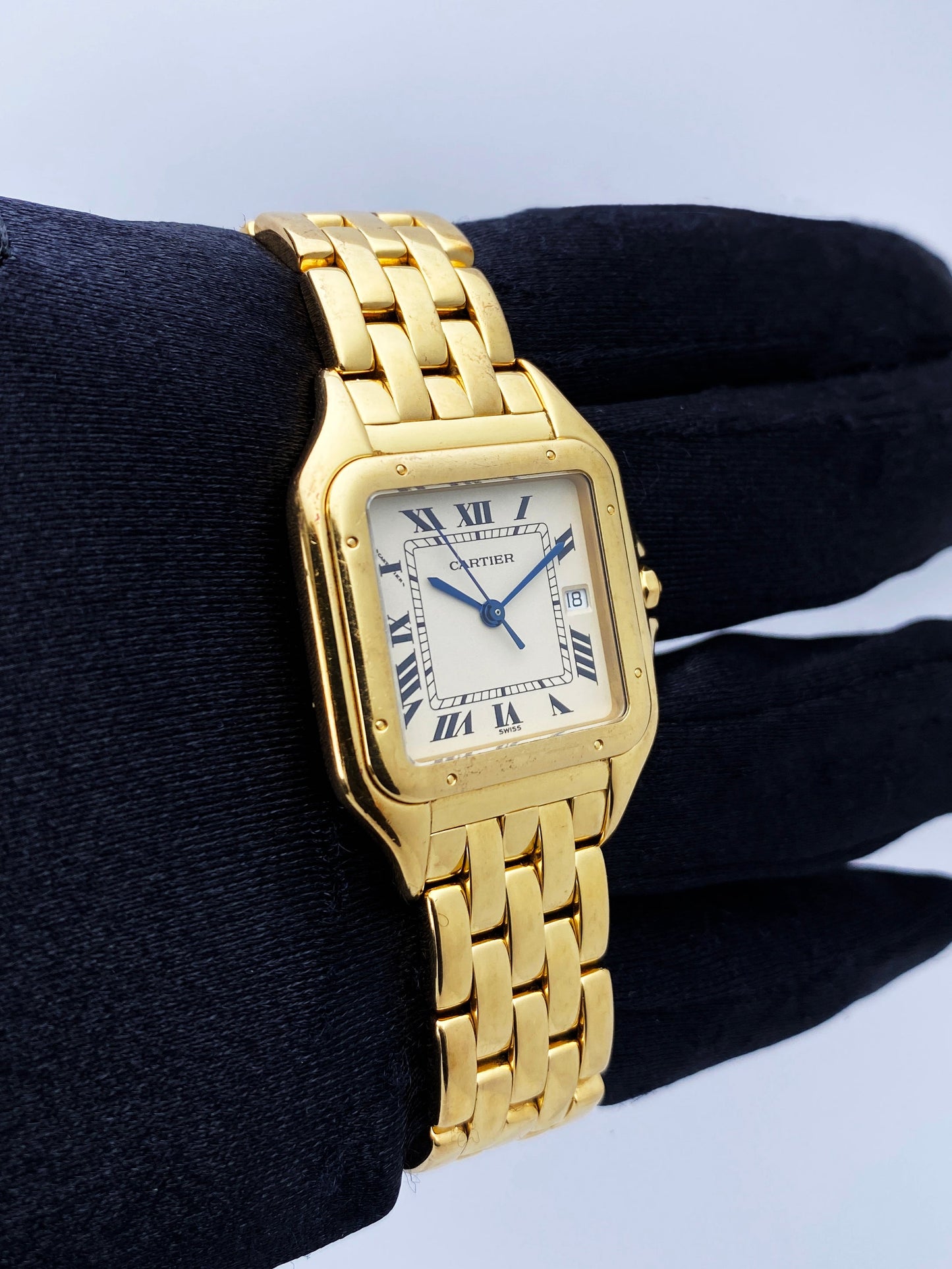 Cartier Panthere Large 18K Yellow Gold Mens Watch - Virtual