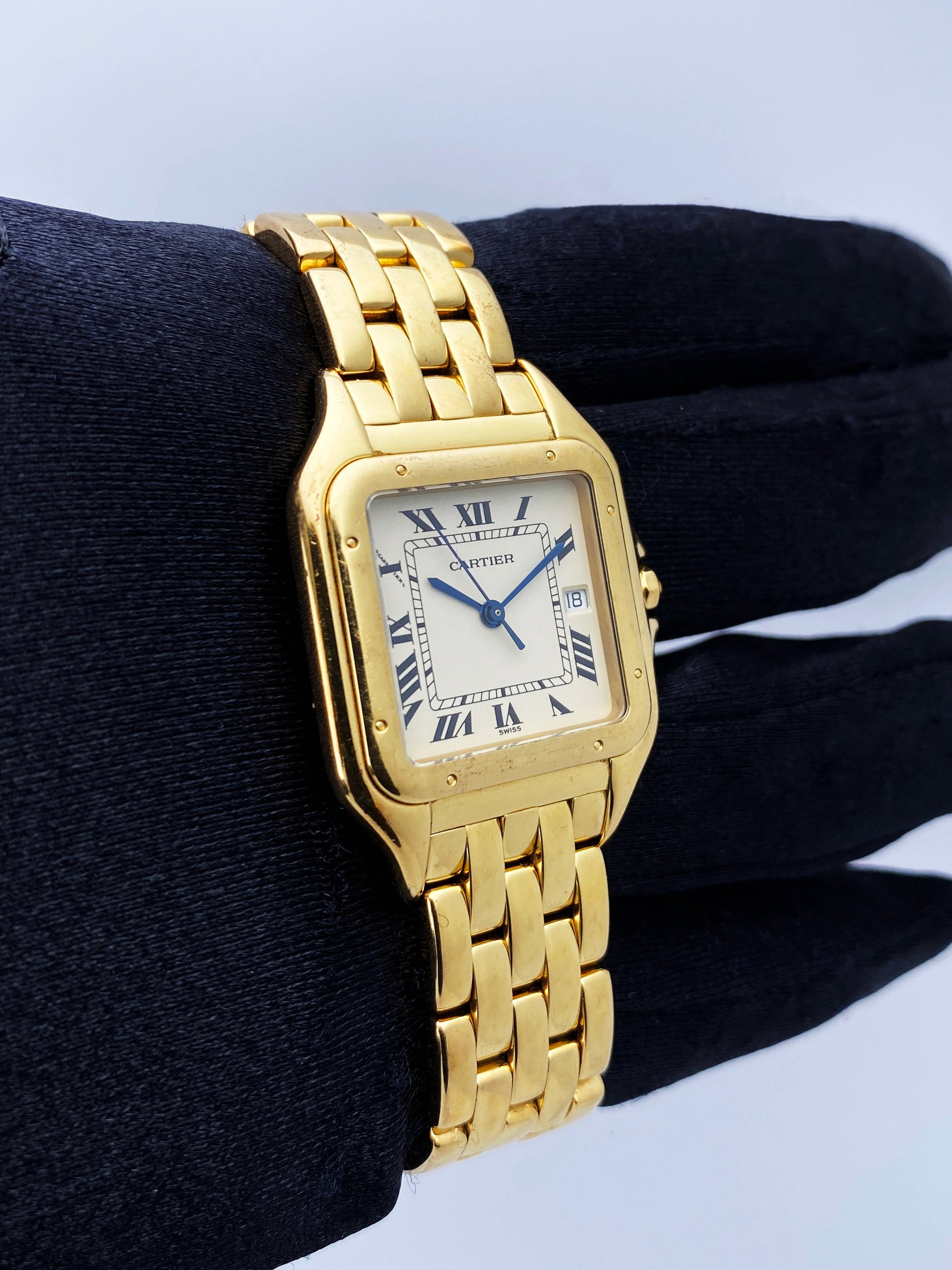 Cartier Panthere Large 18K Yellow Gold Mens Watch - Virtual