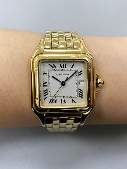Cartier Panthere Large 18K Yellow Gold Mens Watch