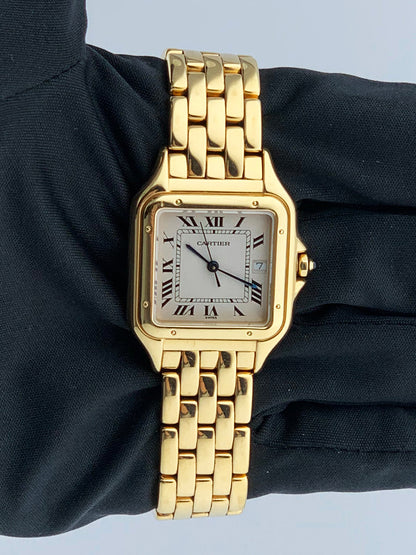 Cartier Panthere Large 18K Yellow Gold Mens Watch
