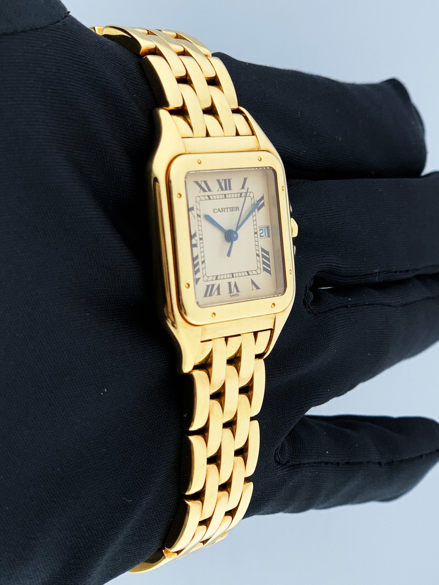 Cartier Panthere Large 18K Yellow Gold Mens Watch
