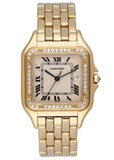 Cartier Panthere Large Size Diamond 18K Yellow Gold Watch - Wristwatch