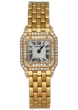 Cartier Panthere Mini 11301 18K Yellow Gold & Diamond MOP Ladies Watch - Wristwatch