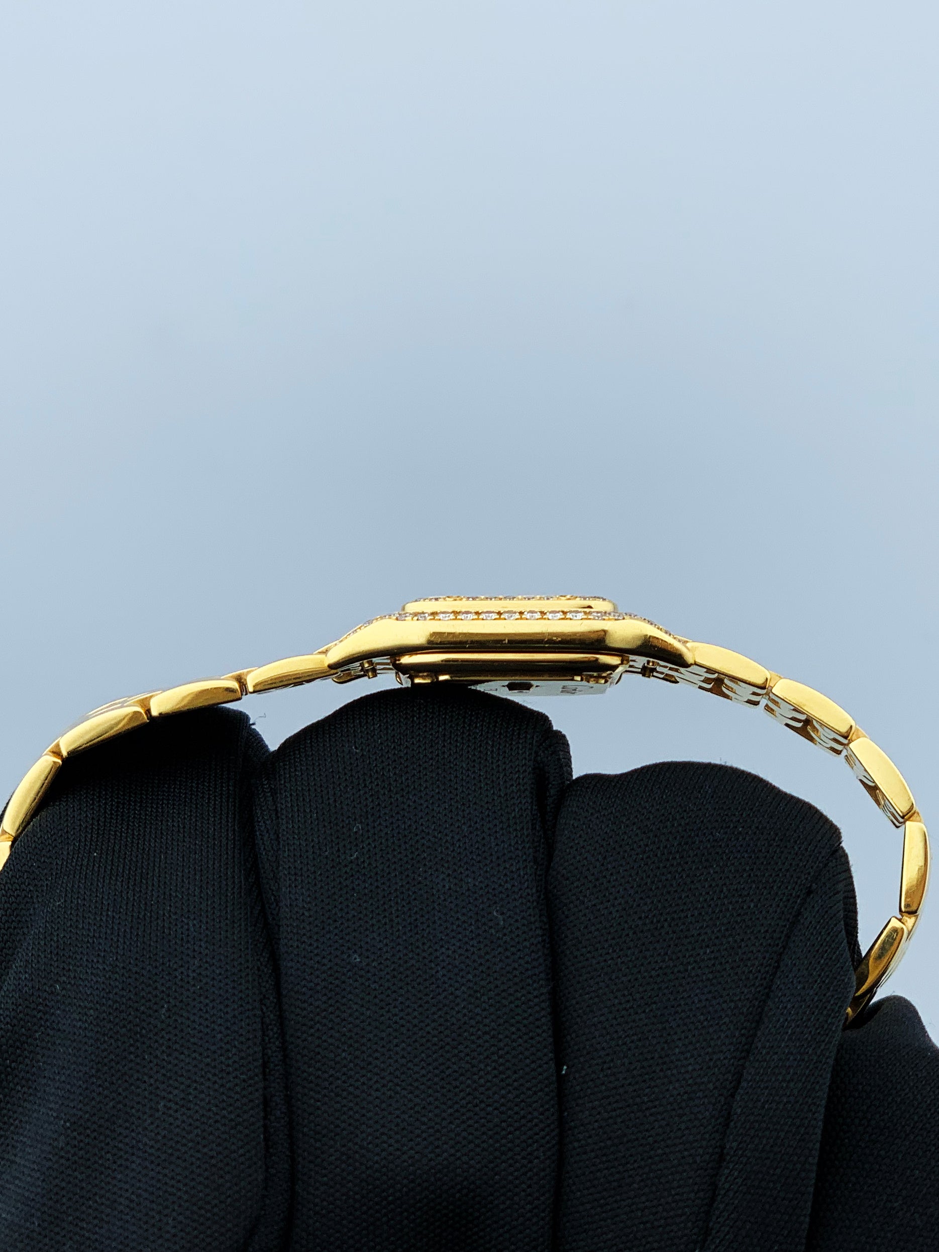 Cartier Panthere Mini 2360 18K Yellow Gold & Diamond Set Ladies Watch - Wristwatch