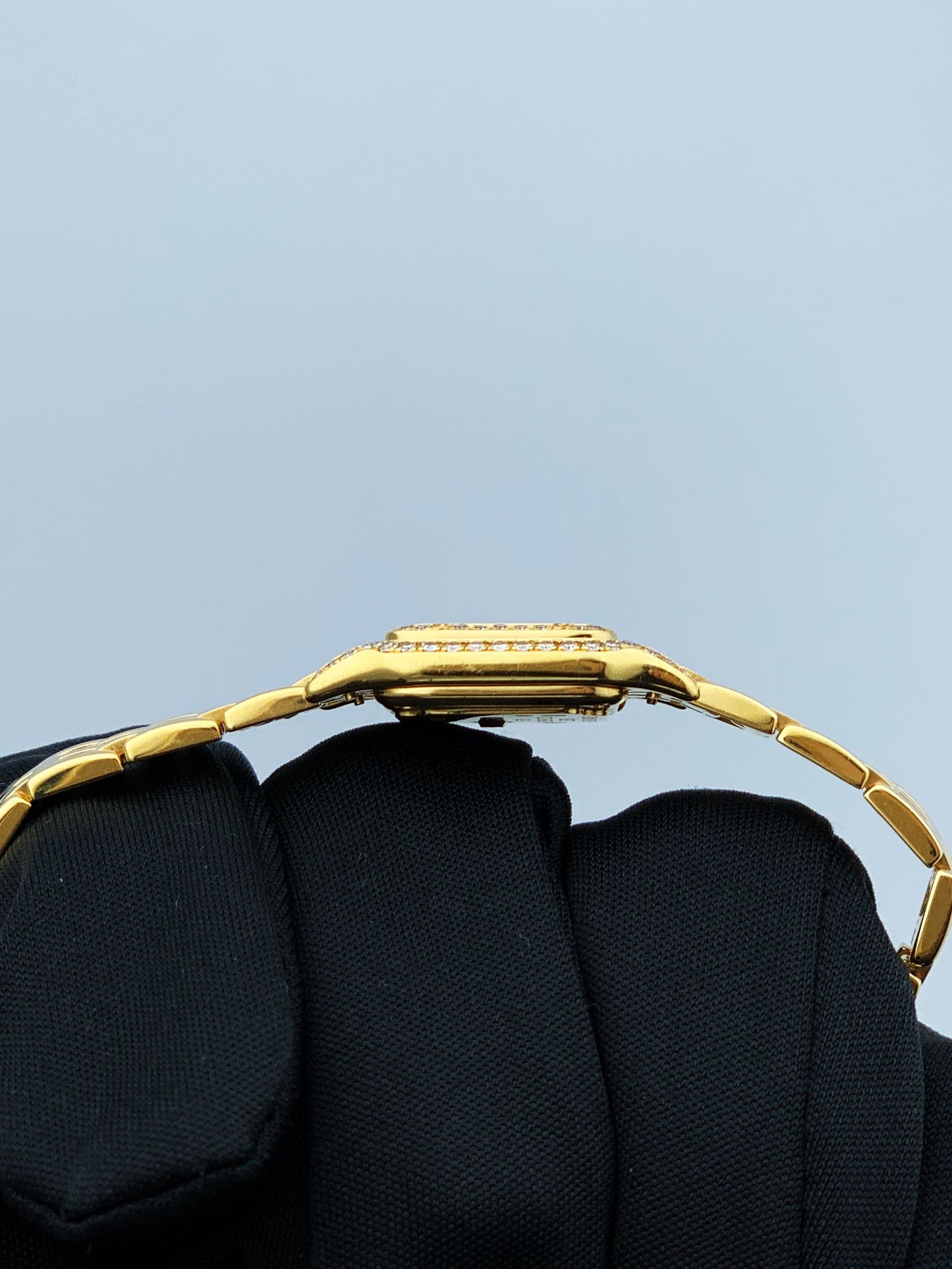 Cartier Panthere Mini 2360 18K Yellow Gold & Diamond Set Ladies Watch - Wristwatch