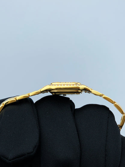Cartier Panthere Mini 2360 18K Yellow Gold & Diamond Set Ladies Watch - Wristwatch