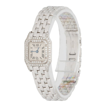 Cartier Panthere Mini 2363 18K White Gold & Diamond Set Ladies Watch