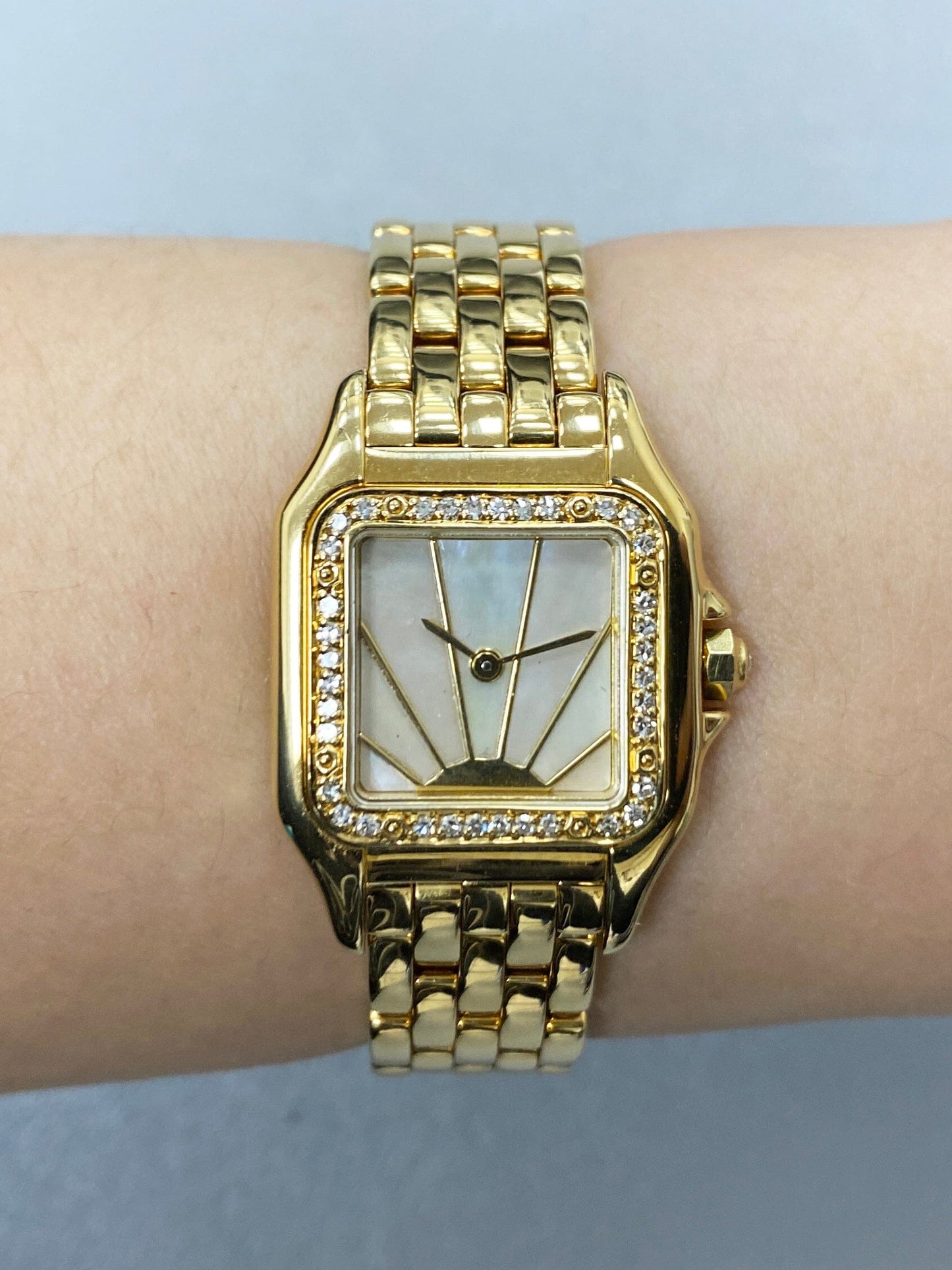 Cartier Panthere MOP Diamond Dial Ladies Watch - Wristwatch