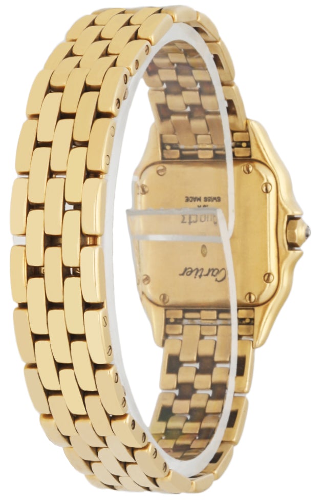 Cartier Panthere Mother of Peal 18k Yellow Gold & Diamonds Dial Ladies watch.