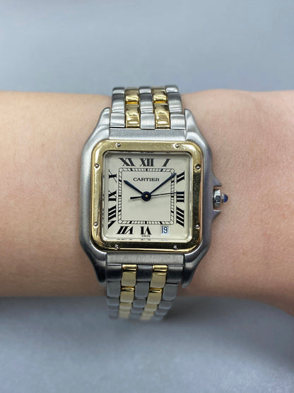 Cartier Panthere Two Row Midsize Ladies Watch - Wristwatch