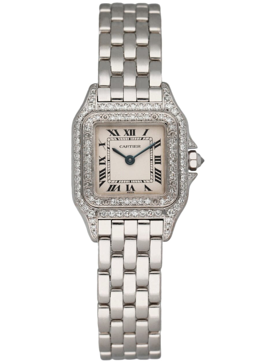 Cartier Panthere W25016F3/1660 18K White Gold & Diamond Ladies