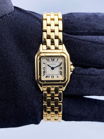 Cartier Panthere W25022B9 18K Yellow Gold Ladies Watch Box Papers