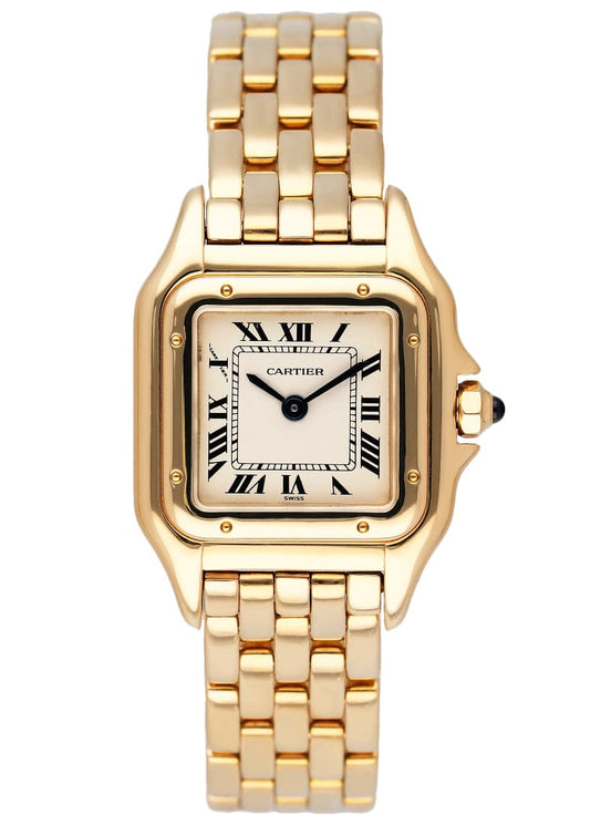 Cartier Panthere W25022B9 18K Yellow Gold Ladies Watch Box Papers