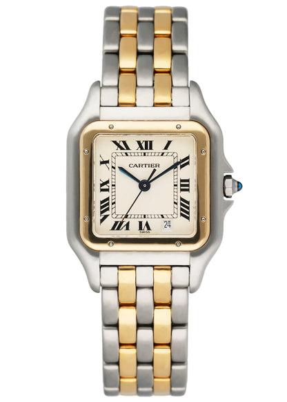 Cartier Panthere W25028B6 Midsize Two Tone Ladies Watch - Wristwatch