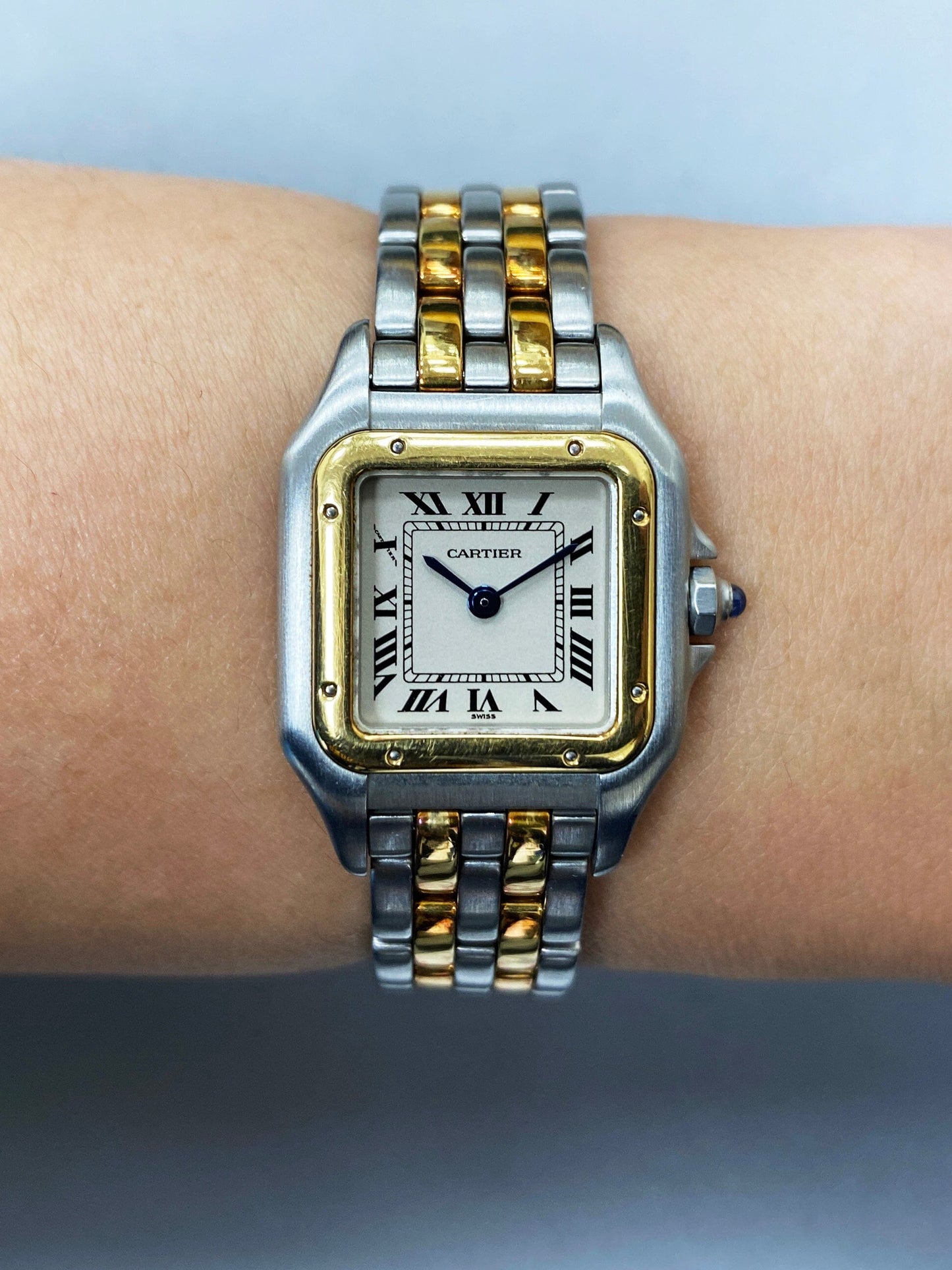 Cartier Panthere W25029B6 Two Rows Ladies Watch - Wristwatch