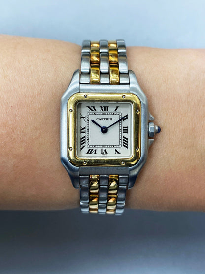 Cartier Panthere W25029B6 Two Rows Ladies Watch - Wristwatch