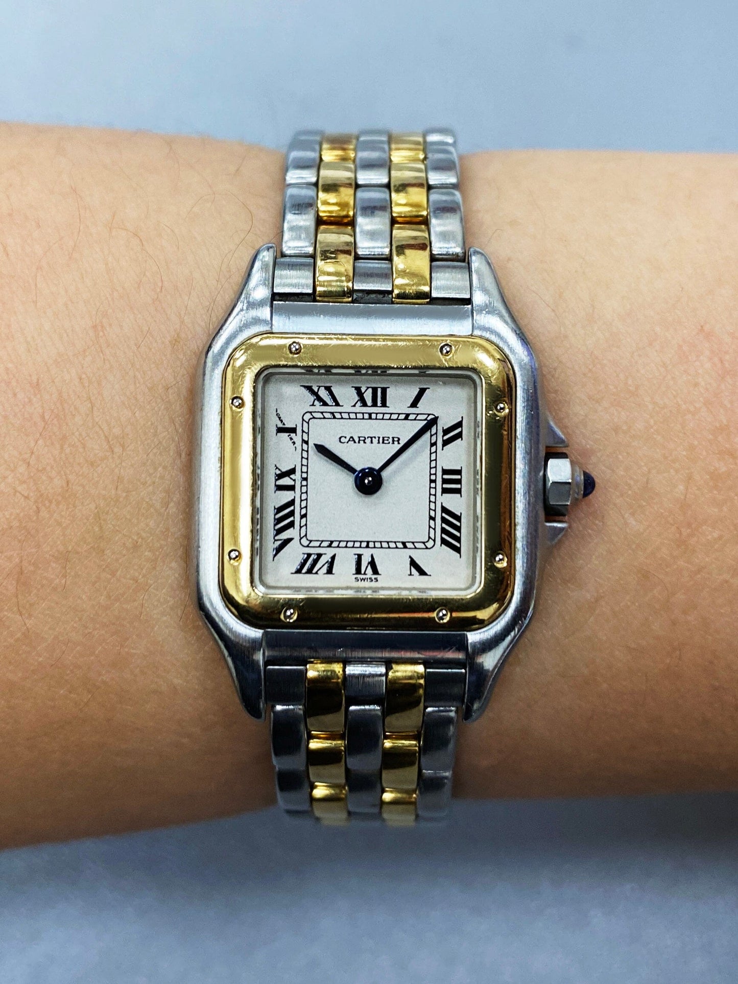 Cartier Panthere W25029B6 Two Rows Ladies Watch - Wristwatch