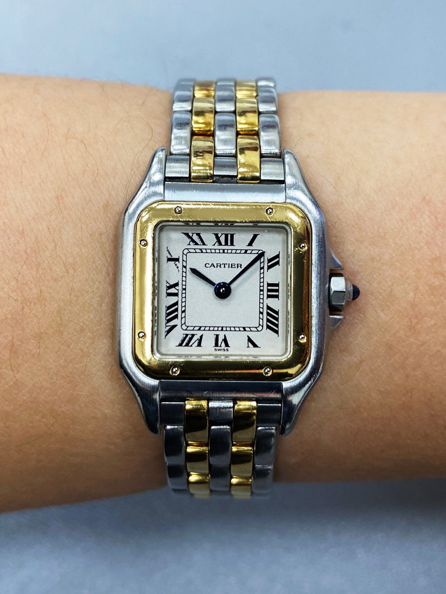 Cartier Panthere W25029B6 Two Rows Ladies Watch - Wristwatch