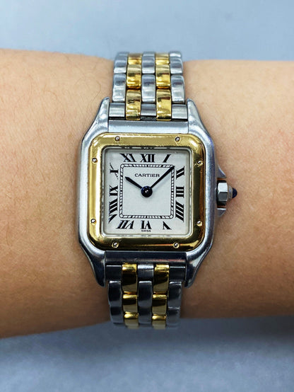 Cartier Panthere W25029B6 Two Rows Ladies Watch - Wristwatch
