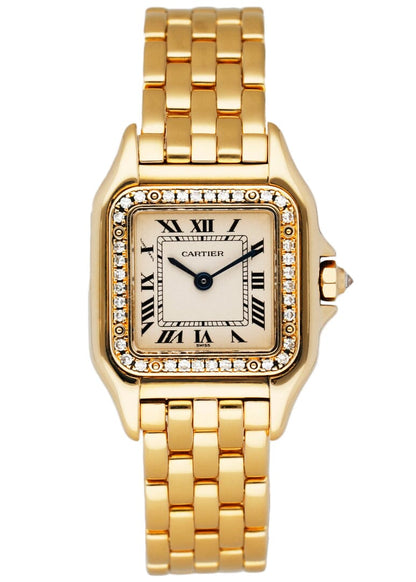Cartier Panthere WF3070B9 18K Yellow Gold Diamonds Ladies Watch - Wristwatch