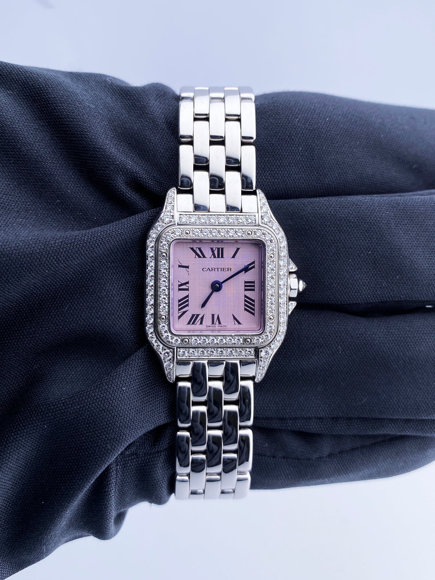 Cartier Panthere WF3259F3/1660 18K White Gold Diamond Ladies Watch - Virtual
