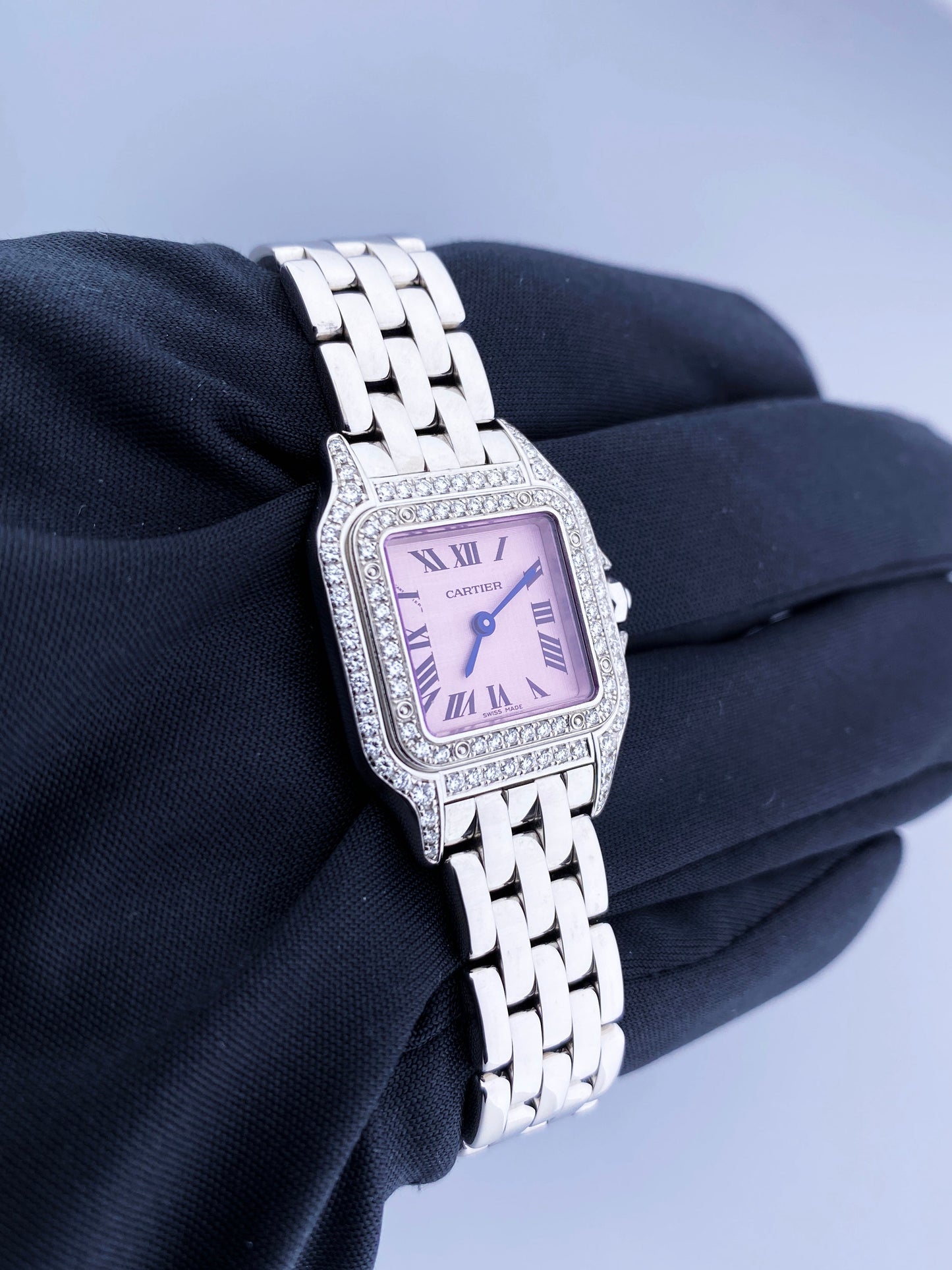 Cartier Panthere WF3259F3/1660 18K White Gold Diamond Ladies Watch - Virtual