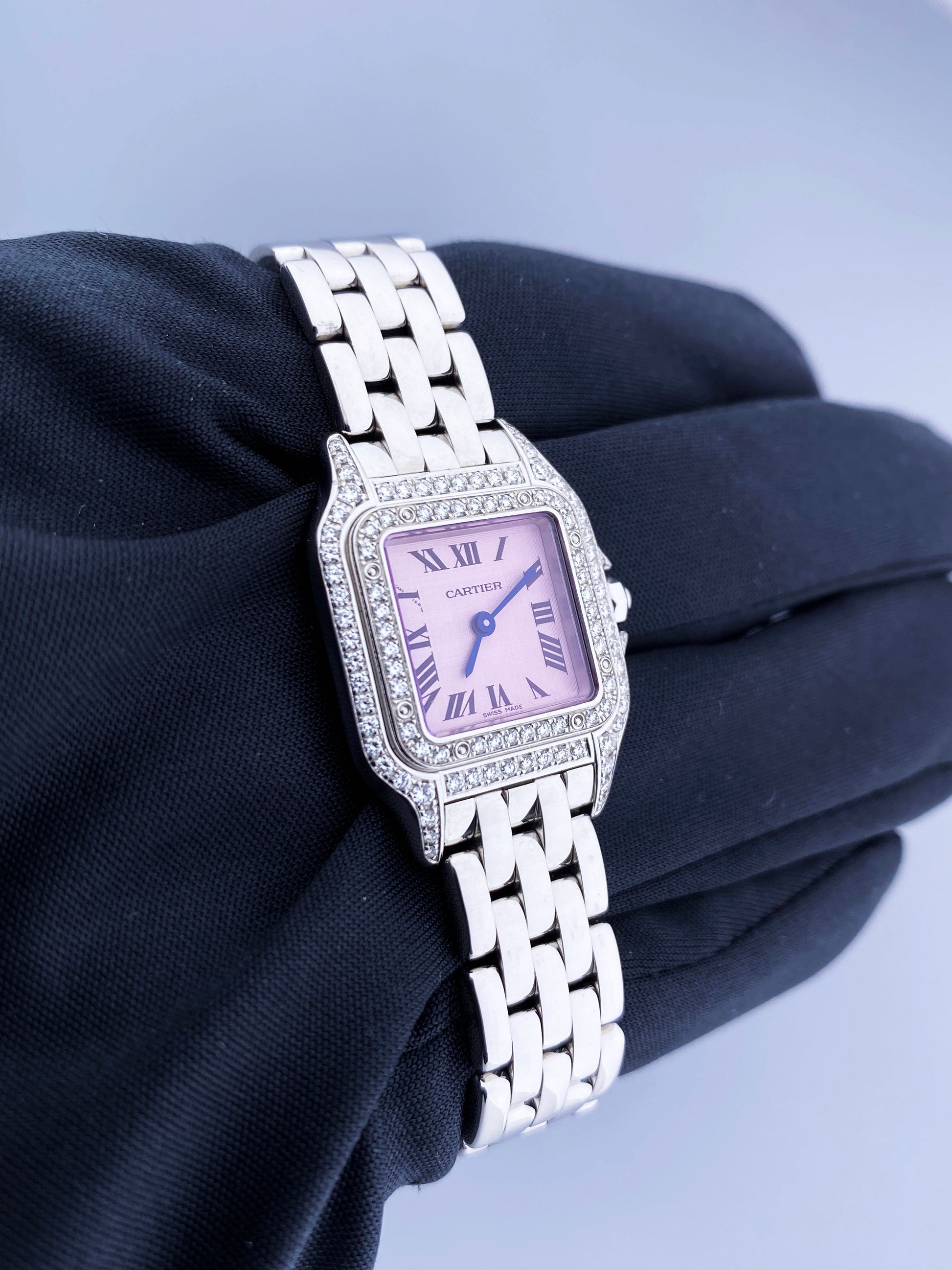 Cartier Panthere WF3259F3/1660 18K White Gold Diamond Ladies Watch - Virtual