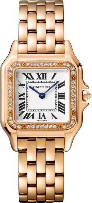 Cartier Panthere WJPN0009 Midsize Pink Gold Watch Box Papers NEW - Virtual