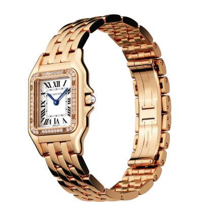 Cartier Panthere WJPN0009 Midsize Pink Gold Watch Box Papers NEW - Virtual