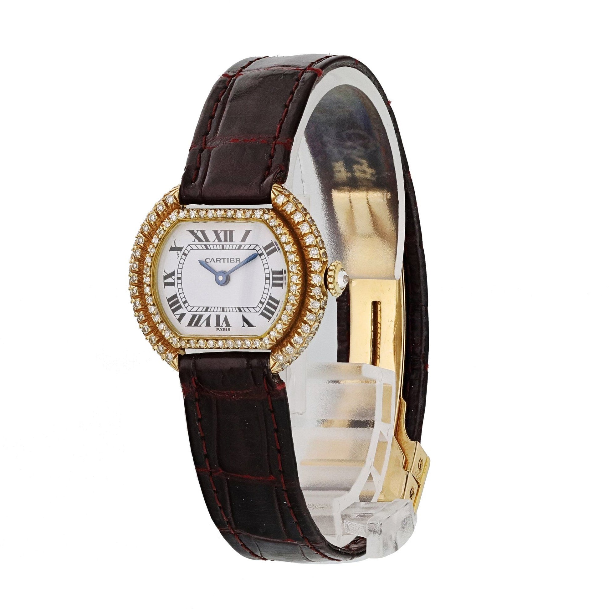 Cartier Paris Ellipse Gondole 18k Yellow Gold Ladies Watch - Virtual