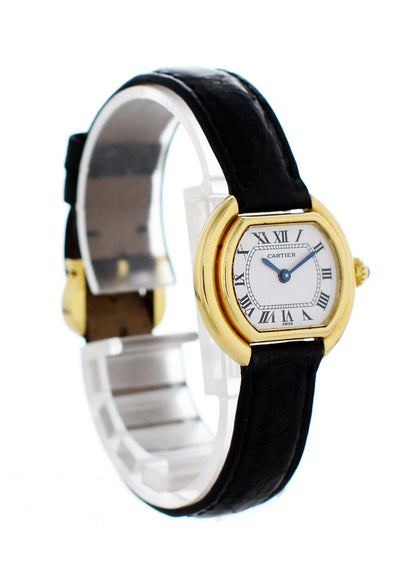 Cartier Paris Ellipse Gondole 18k Yellow Gold Ladies Watch - Wristwatch