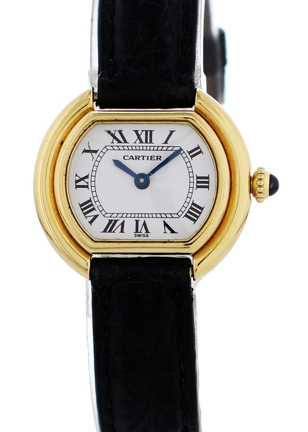 Cartier Paris Ellipse Gondole 18k Yellow Gold Ladies Watch - Wristwatch