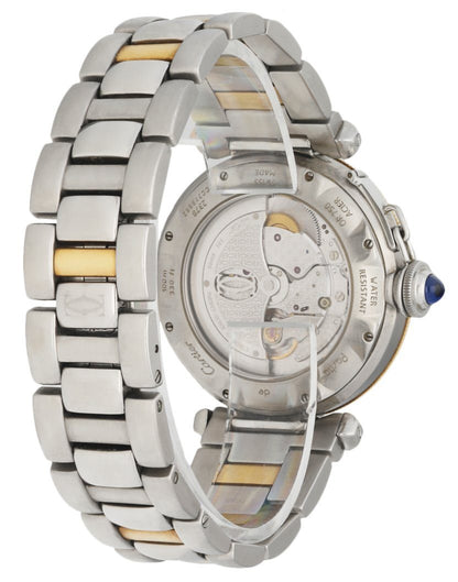 Cartier Pasha 2378 18K Yellow Gold & Stainless Steel Men’s Watch Full Set - Wristwatch
