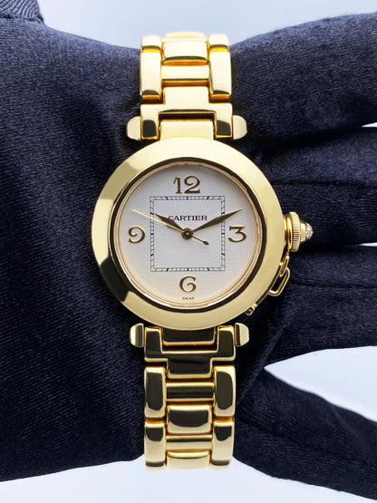 Cartier Pasha 2399 18K Yellow Gold Ladies Watch - Wristwatch