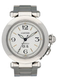 Cartier Pasha 2475 White Dial Steel Ladies Watch - Virtual