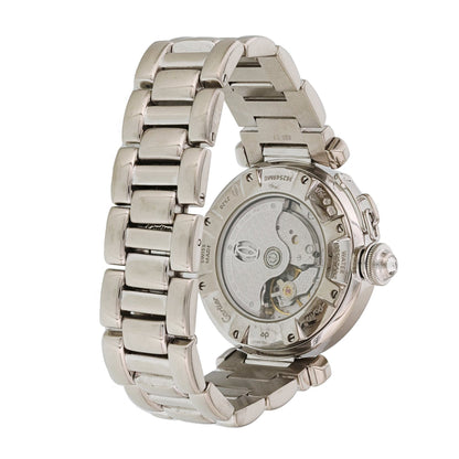 Cartier Pasha 2528 Diamond Dial 18k White Gold Ladies Watch