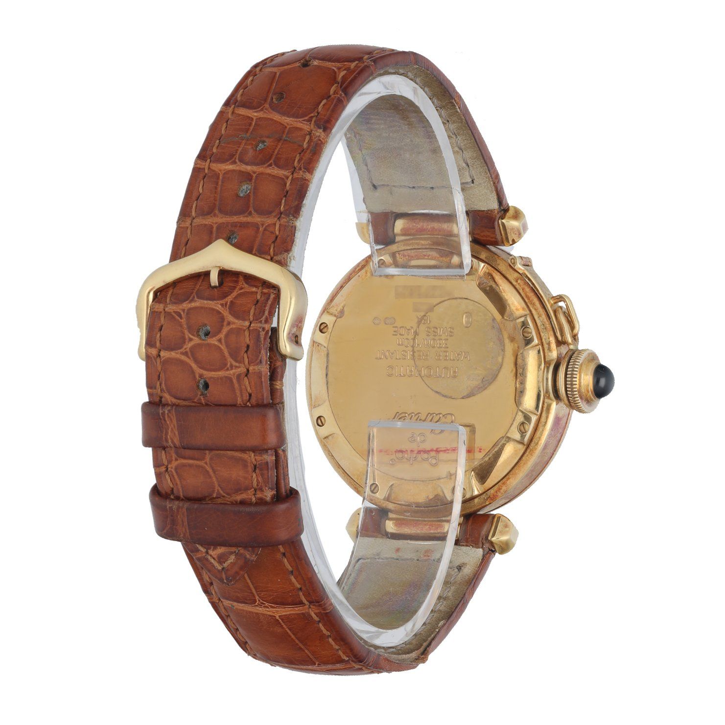 Cartier Pasha de Cartier 1035 18K Yellow Gold Mens Watch