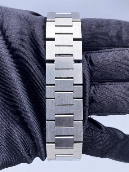 Cartier Pasha W31023M7 Silver Dial Steel Watch Box Papers - Watches
