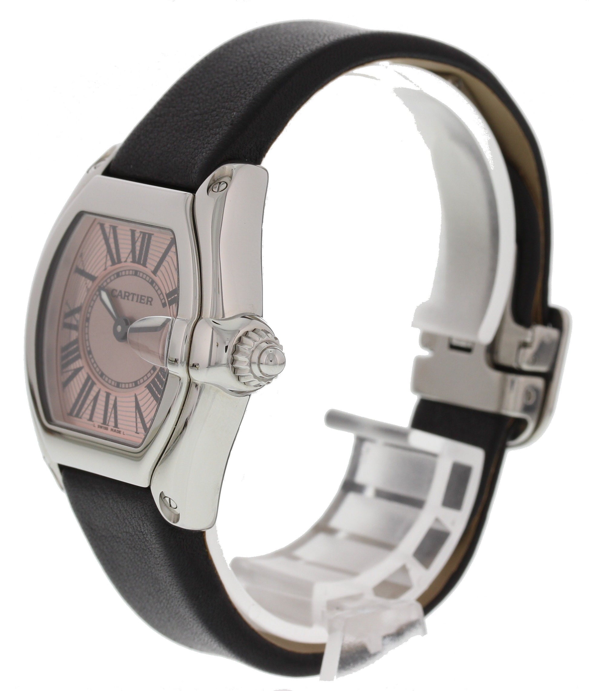 Cartier Roadster 2675 Pink Dial Ladies Watch - Wristwatch